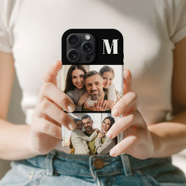 Aangepaste 2 Familie Foto & Persoonlijke Initialen iPhone 15 Pro Max Hoesje