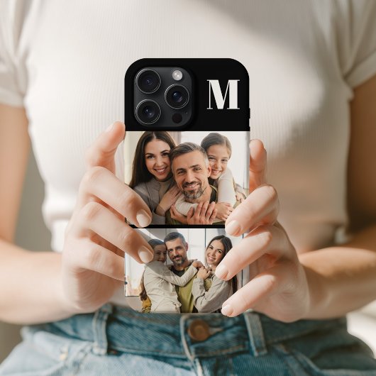Aangepaste 2 Familie Foto & Persoonlijke Initialen Case-Mate iPhone Case