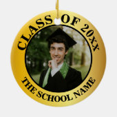 Aangepaste 2 foto-Afstuderen van 2023 Keramisch Ornament (Achterkant)