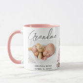 Aangepaste 2 Foto Baby Oma Mok (Links)