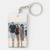 Aangepaste 2 foto dubbelzijdig sleutelhanger (achterkant)