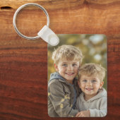 Aangepaste 2 Foto Dubbelzijdige Aluminium Sleutelh Sleutelhanger (Voorkant)