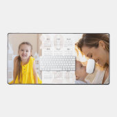 Aangepaste 2 foto en jaarkalender 2026 Grote muis Bureaumat (Keyboard & Muis)