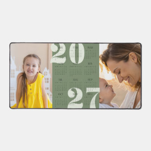Aangepaste 2-foto- en jaarkalender 2027 Grote Muis Bureaumat