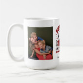 Aangepaste 2 Foto Football Moeder Mok (Links)