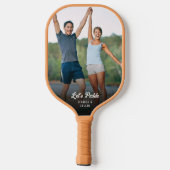 Aangepaste 2 foto gepersonaliseerde naam pickleball paddle (Achterkant)