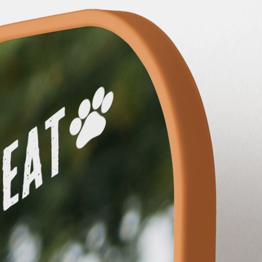 Aangepaste 2 Foto Huisdier Hond Pickleball Paddle (Links Detail)