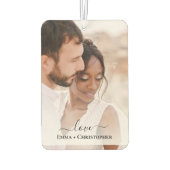 Aangepaste 2 foto-Passen getrouwd auto Luchtverfrisser (Achterkant)