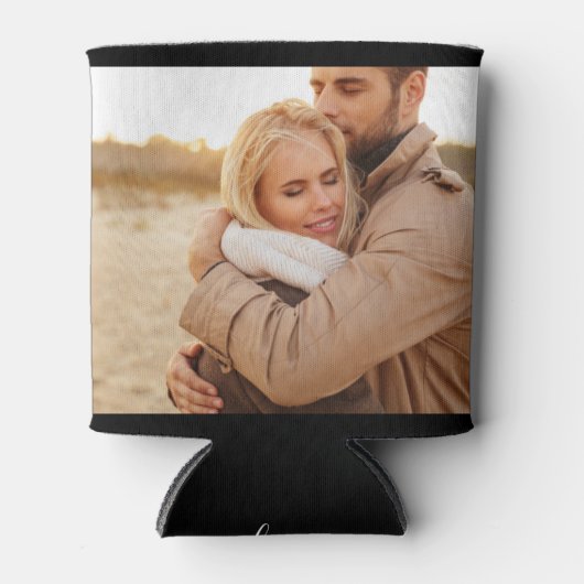 Aangepaste 2 foto-sjabloon met dubbelzijdige selec blikjeskoeler (Voorkant)