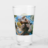 Aangepaste 2 foto Stijlvolle Script Bruidsmeisje G Glas (Achterkant)