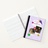 Aangepaste 2 foto's Collage Notitieboek met Script (Binnen)