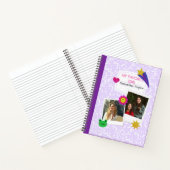 Aangepaste 2 foto's Collage Notitieboek met Script (Binnen)