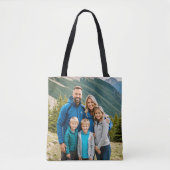Aangepaste 2 foto's Familie Tote Bag (Voorkant)