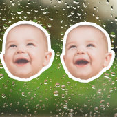 Aangepaste 2 Gezicht Stickers Gepersonaliseerde Ge
