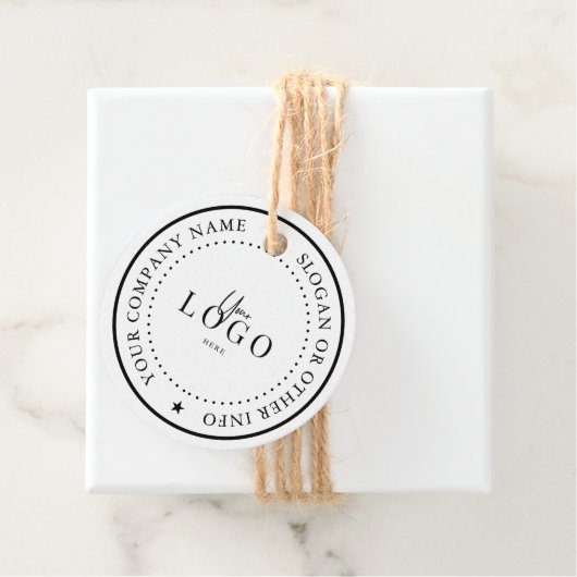 Aangepaste 2-inch Kraft-ronde Bedankjes Labels (In situ)