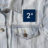 Aangepaste 2-inch vierkante Button, lege Sjabloon Button 5,1 Cm (In situ)