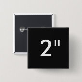 Aangepaste 2-inch vierkante Button, lege Sjabloon Vierkante Button 5,1 Cm (Voorkant /achterkant)