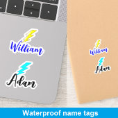 Aangepaste 2 Namen, Fles Decal Label voor Jongens