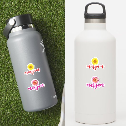 Aangepaste 2 namen, fles sticker label voor meisje