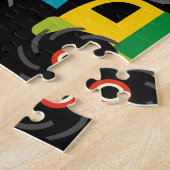 Aangepaste 2 Names Monster Trucks Giften for Boys Legpuzzel (Zijkant)