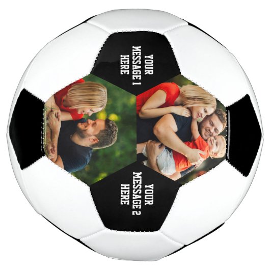 Aangepaste 2 Voetbal van het Bericht van de Foto (Gedraaid)