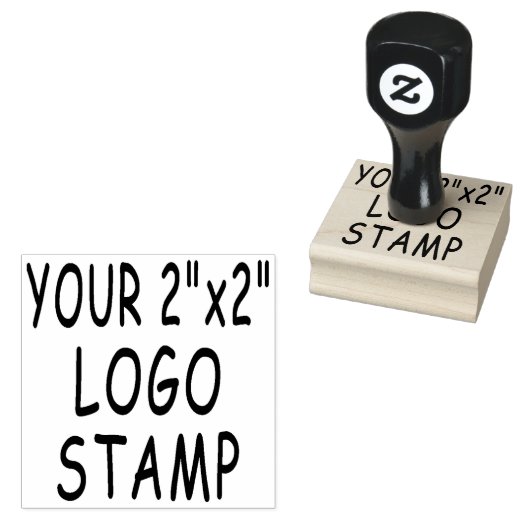 Aangepaste 2" x 2" Logo Stamper Rubber Stamp Rubberstempel (Gestempeld)