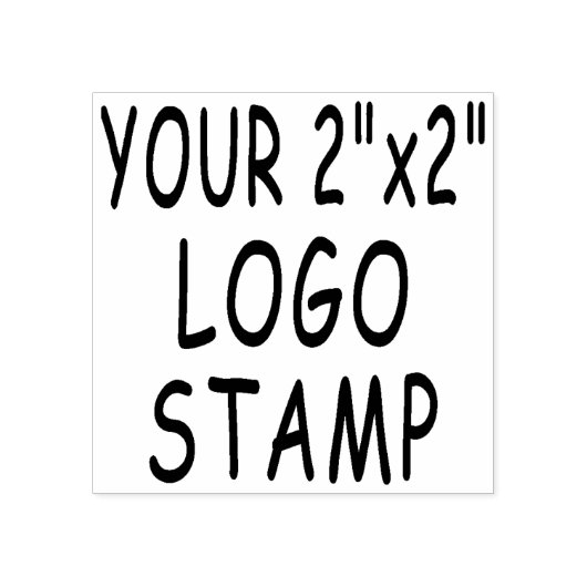 Aangepaste 2" x 2" Logo Stamper Rubber Stamp Rubberstempel (Afrduk)