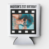 Aangepaste 2 x Fotofilm Reel 21st Age Verjaardag Blikjeskoeler (Voorkant)