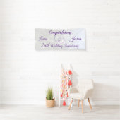 Aangepaste 2e bruiloft Jubileum-banner Spandoek (Insitu)
