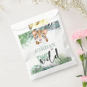 Aangepaste 2e verjaardag Lion Oerwoud Favor Bag Bedankzakje (Gezegeld)