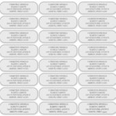 Aangepaste 2Plain afgeronde hoeken Adresetiketten Sticker (Voorkant)