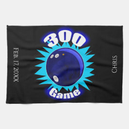 Aangepaste 300-game Blues Bowling-handdoeken Theedoek