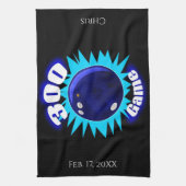 Aangepaste 300-game Blues Bowling-handdoeken Theedoek (Verticaal)