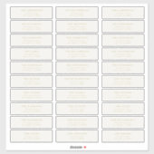 Aangepaste 30 x individuele bewerkbare adressticke sticker (Vel)