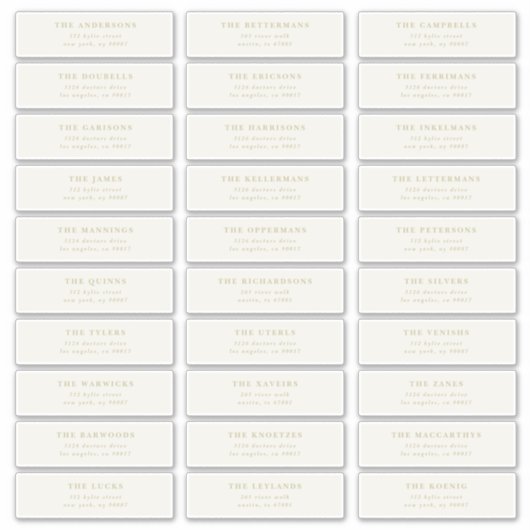 Aangepaste 30 x individuele bewerkbare adressticke sticker (Voorkant)