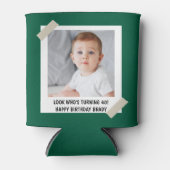 Aangepaste 30e 40e 50e 60e 70 Verjaardag Party Fav Blikjeskoeler (Voorkant)