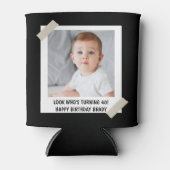 Aangepaste 30e 40e 50e 60e 70 Verjaardag Party Fav Blikjeskoeler (Voorkant)