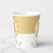 Aangepaste 30e Gouden Jubileum of Verjaardag, enz. Papieren Bekers (Links)