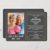 Aangepaste 30e Pearl Jubilee Jubileum Invitation Feestdagenkaart (Voorkant / Achterkant)