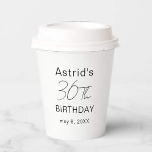 Aangepaste 30e verjaardag 30e verjaardag Plasticen Papieren Bekers
