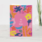 aangepaste 30e verjaardag roze moderne kleurrijke  bedankkaart (Achterkant)