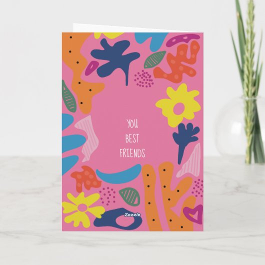 aangepaste 30e verjaardag roze moderne kleurrijke  bedankkaart (Achterkant)