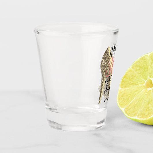 Aangepaste 30e verjaardag shot glas (Links)