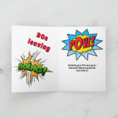 Aangepaste 30e verjaardag van de Retro Comic Funny Kaart (Binnen)