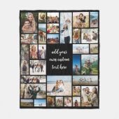 Aangepaste 32 fotocollage fleece deken (Voorkant)