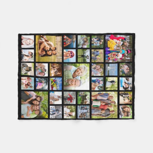 Aangepaste 33-fotokleuren voor kleurenweergave fleece deken (Voorkant (Horizontaal))