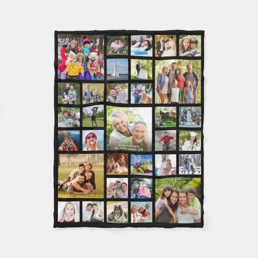 Aangepaste 33-fotokleuren voor kleurenweergave fleece deken (Voorkant)