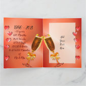 Aangepaste 35e bruiloft Jubileum kaart voor vrouw (Binnen)