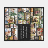 Aangepaste 36 fotocollage met offerte fleece deken (Voorkant (Horizontaal))