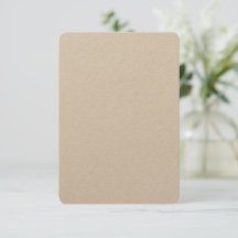 Aangepaste 3,5 inch x 5 inch Kraft-uitnodigingen A